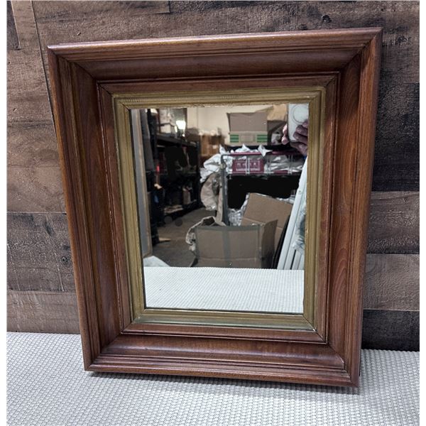 Wood Framed Mirror 16" x 18.5"