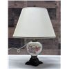 Image 2 : Table Lamp w/ Floral Base & Shade 7" Dia (base), 20"H