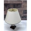 Image 3 : Table Lamp w/ Floral Base & Shade 7" Dia (base), 20"H