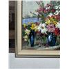 Image 7 : Flowers in Window Artwork by Dong Xi Ma 26" x 26", Framed