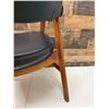Image 10 : Wooden Mid-Century Chair w/ Upholstered Seat & Back 22" x 19" x 30"H