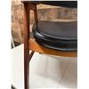 Image 11 : Wooden Mid-Century Chair w/ Upholstered Seat & Back 22" x 19" x 30"H