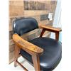 Image 15 : Wooden Mid-Century Chair w/ Upholstered Seat & Back 22" x 19" x 30"H