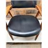 Image 3 : Wooden Mid-Century Chair w/ Upholstered Seat & Back 22" x 19" x 30"H