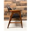Image 7 : Wooden Mid-Century Chair w/ Upholstered Seat & Back 22" x 19" x 30"H