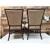 Image 17 : Qty 2 McGuire Wooden Armchairs w/ Upholstered Seat & Back 23" x 21" x 37"H