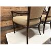 Image 18 : Qty 2 McGuire Wooden Armchairs w/ Upholstered Seat & Back 23" x 21" x 37"H