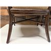Image 20 : Qty 2 McGuire Wooden Armchairs w/ Upholstered Seat & Back 23" x 21" x 37"H