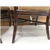 Image 21 : Qty 2 McGuire Wooden Armchairs w/ Upholstered Seat & Back 23" x 21" x 37"H