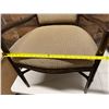 Image 23 : Qty 2 McGuire Wooden Armchairs w/ Upholstered Seat & Back 23" x 21" x 37"H