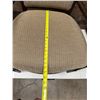 Image 24 : Qty 2 McGuire Wooden Armchairs w/ Upholstered Seat & Back 23" x 21" x 37"H