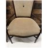 Image 4 : Qty 2 McGuire Wooden Armchairs w/ Upholstered Seat & Back 23" x 21" x 37"H