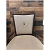 Image 5 : Qty 2 McGuire Wooden Armchairs w/ Upholstered Seat & Back 23" x 21" x 37"H