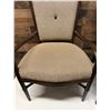 Image 6 : Qty 2 McGuire Wooden Armchairs w/ Upholstered Seat & Back 23" x 21" x 37"H