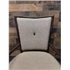 Image 7 : Qty 2 McGuire Wooden Armchairs w/ Upholstered Seat & Back 23" x 21" x 37"H