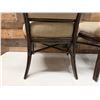 Image 10 : Qty 2 McGuire Wooden Chairs w/ Upholstered Seat & Back 22" x 20" x 37"H