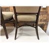 Image 11 : Qty 2 McGuire Wooden Chairs w/ Upholstered Seat & Back 22" x 20" x 37"H
