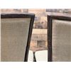 Image 12 : Qty 2 McGuire Wooden Chairs w/ Upholstered Seat & Back 22" x 20" x 37"H