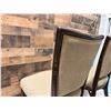 Image 13 : Qty 2 McGuire Wooden Chairs w/ Upholstered Seat & Back 22" x 20" x 37"H