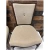 Image 4 : Qty 2 McGuire Wooden Chairs w/ Upholstered Seat & Back 22" x 20" x 37"H