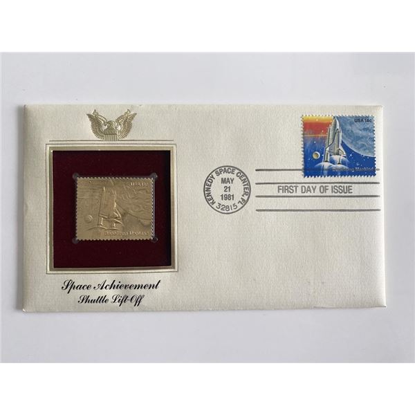Space Achievement Shuttle Lift-Off Stamp Replica First Day Cover