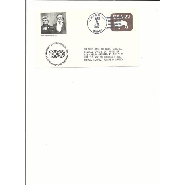 CA State University Centennial - First Day Cover - 1987