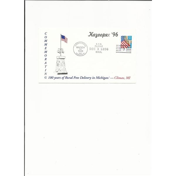 100 Years of Rural Delivery - Commemorative First Day Cover - Michigan - 1996