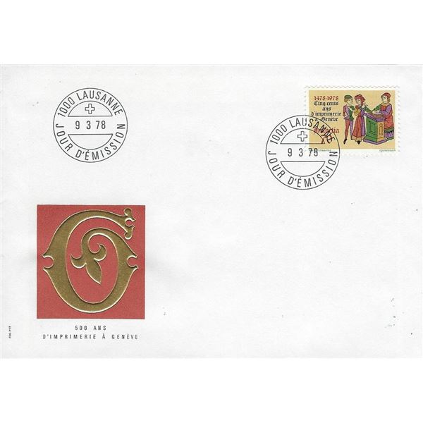 Swiss - First Day Cover - 1978