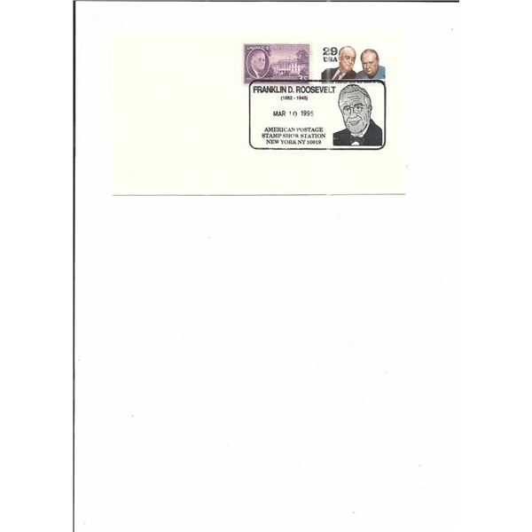 New York, NY - First Day Cover - Franklin D. Roosevelt - 1995