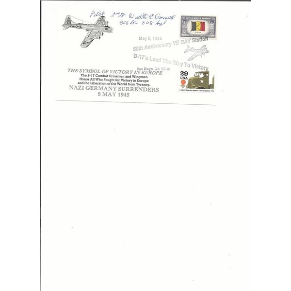San Diego, CA - VE Day 50th Anniversary - Signed First Day Cover - 1995