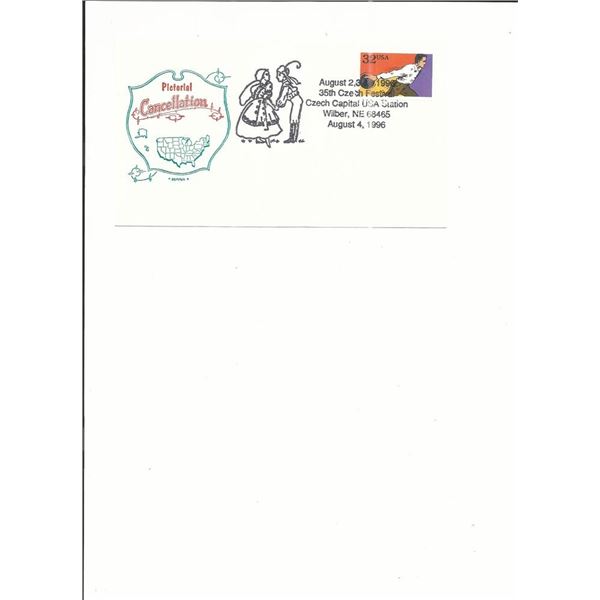 35th Czech Festival - First Day Cover - Wilber, NE - 1996