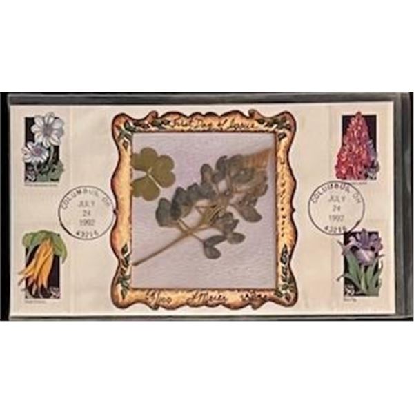 Pressed Flower Art FDC 1992.