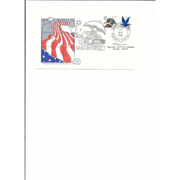 First Day Cover - Sutter Creek, CA - 1996 - 9th Annual Great Sutter Creek Duck Race