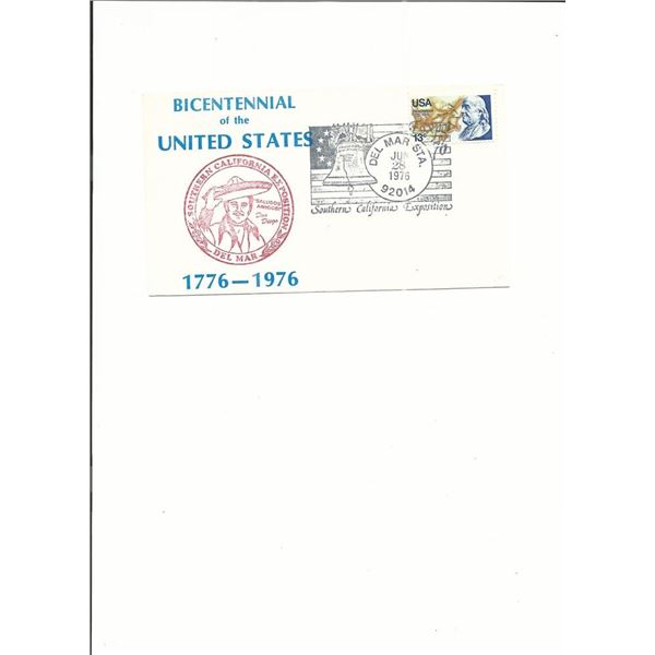 Bicentennial of the United States - First Day Cover - 1976 - Del Mar Station