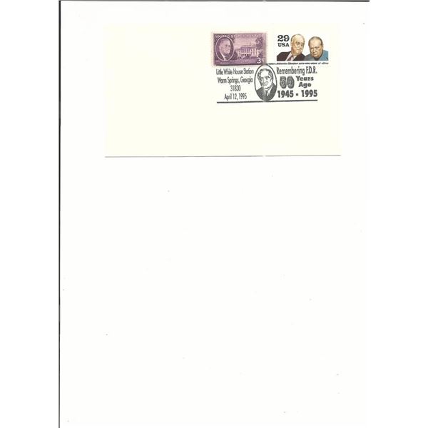Warm Springs, Georgia - First Day Cover - 50th Anniversary of Franklin D. Roosevelt's Death - 1995