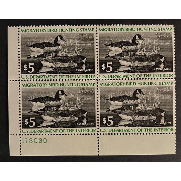 US duck stamp sheet