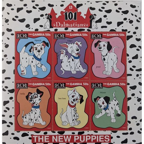 101 Dalmations Stamp Sheet - Gambia