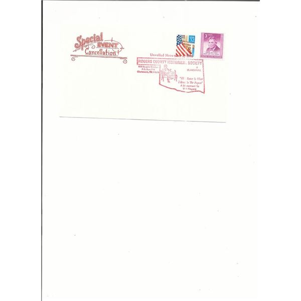Rogers County Historical Society - First Day Cover - Claremore, OK - 1996