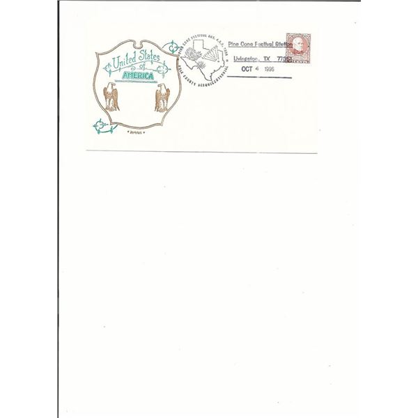 Livingston, Texas - First Day Cover - Pinecone Festival Station - 1996