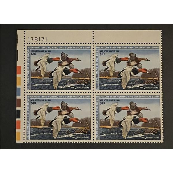 US duck stamp sheet