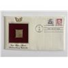 Image 1 : Luis Munoz Marin First Governor of Puerto Rico Gold Stamp Replica First Day Cover