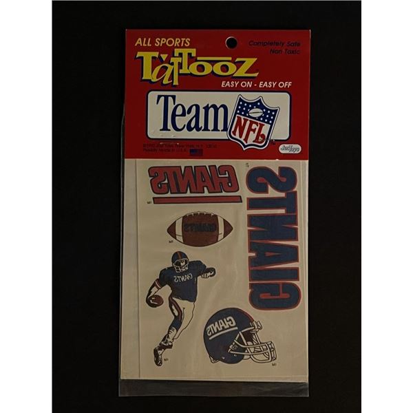 Vintage 1992 NFL New York Giants Tattoos