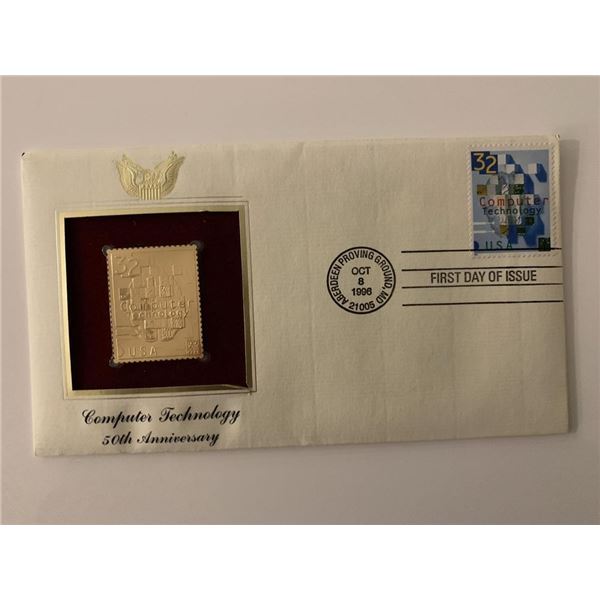 Computer Technology 50th Anniversary - First Day Cover - Aberdeen Proving Ground, MD. - 1996
