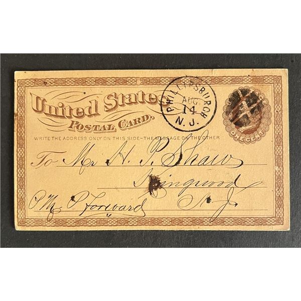 United States late 1800s post card