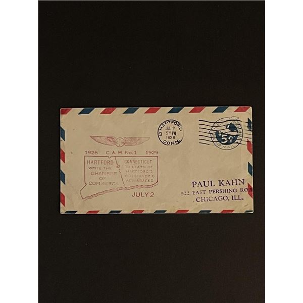 1926 Hartford Connecticut First Day Cover
