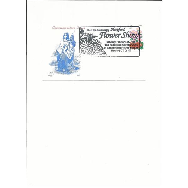 The 15th Anniversary Hartford Flower Show - First Day Cover - 1996 - Hartford, CT.