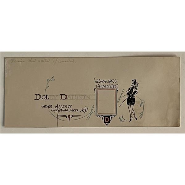 Vintage Dolly Dalton Original Art Sketch