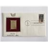Image 1 : America Pre-Colombian Artifact Gold Stamp Replica First Day Cover