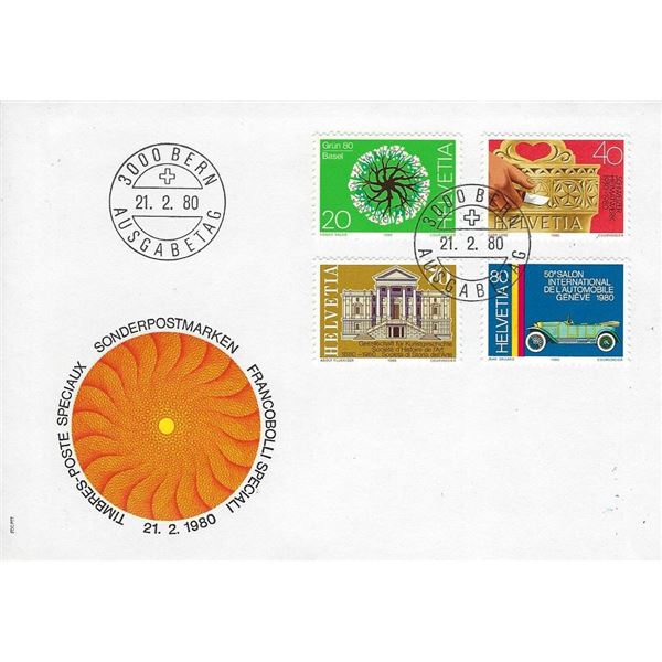 Swiss - First Day Cover - 1980