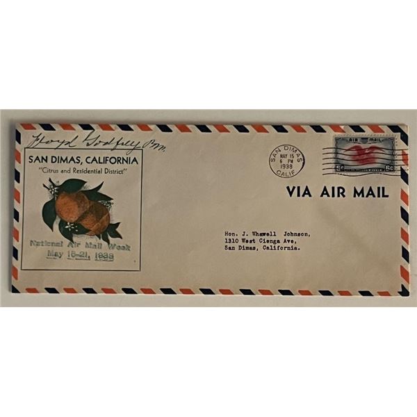 1938 San Dimas CA First Day Cover